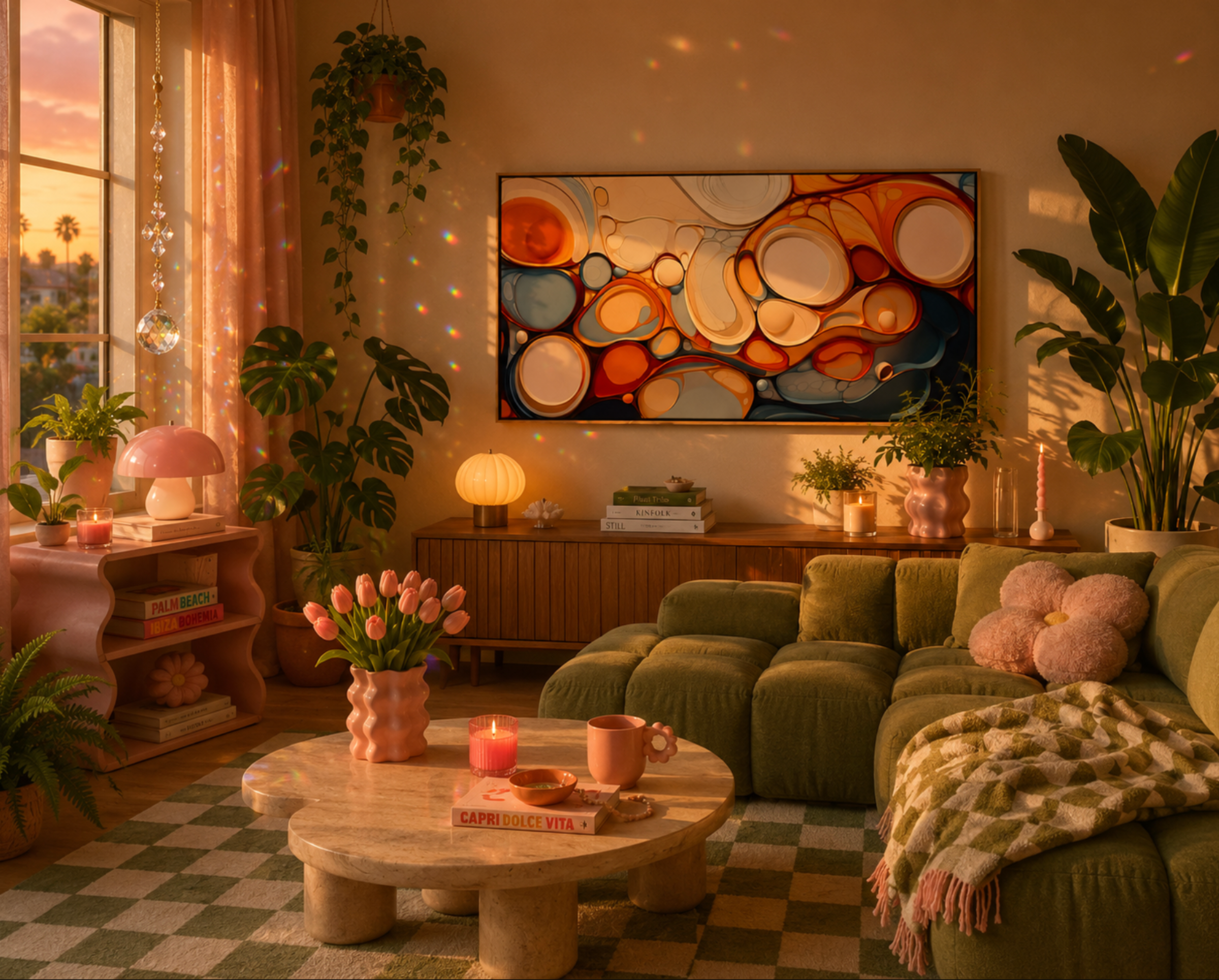 🌅 Golden Hour Abstract 20x40