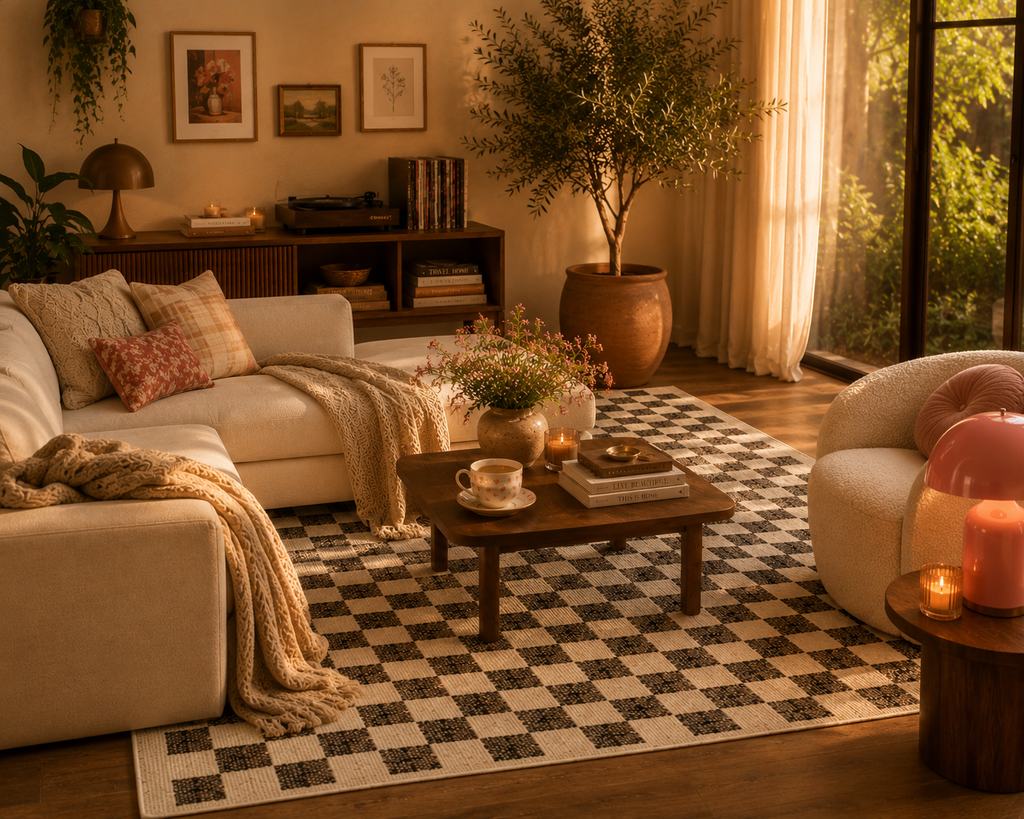 Checkered Area Rug