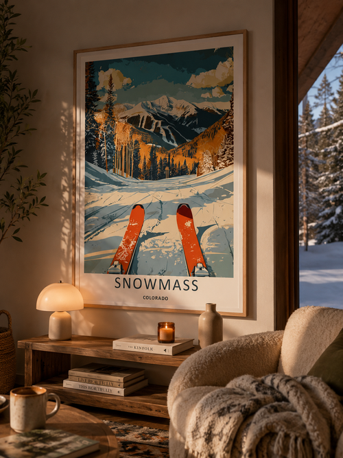 DIGITAL PRINT - Snowmass Ski