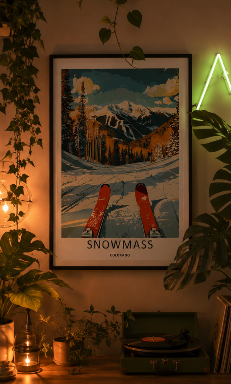 DIGITAL PRINT - Snowmass Ski