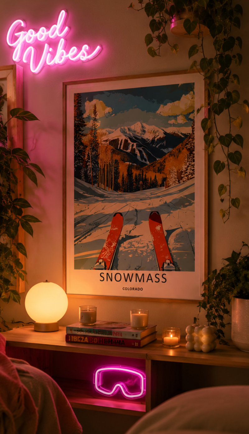 DIGITAL PRINT - Snowmass Ski