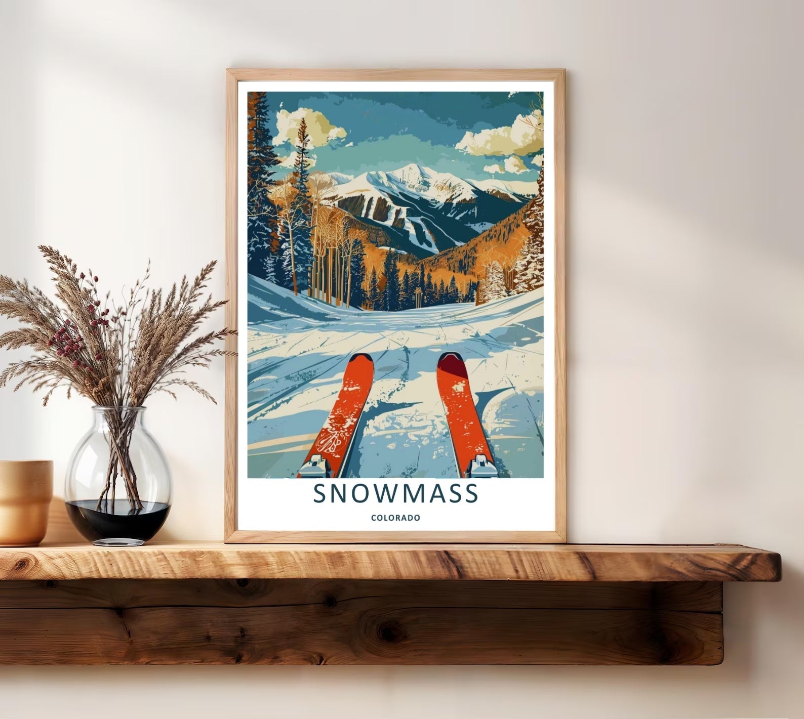 DIGITAL PRINT - Snowmass Ski