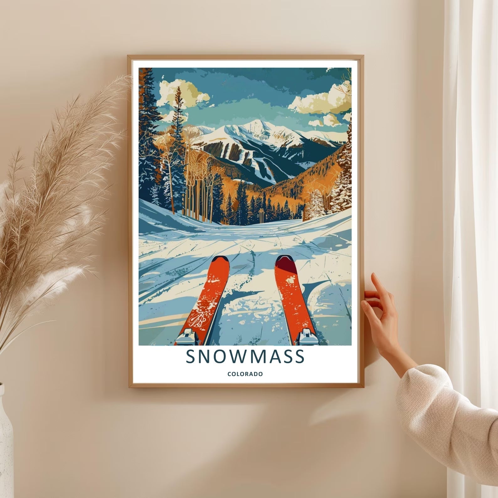 DIGITAL PRINT - Snowmass Ski