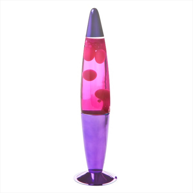 NNEDSZ Purple/Pink Metallic Peace Lava Lamp