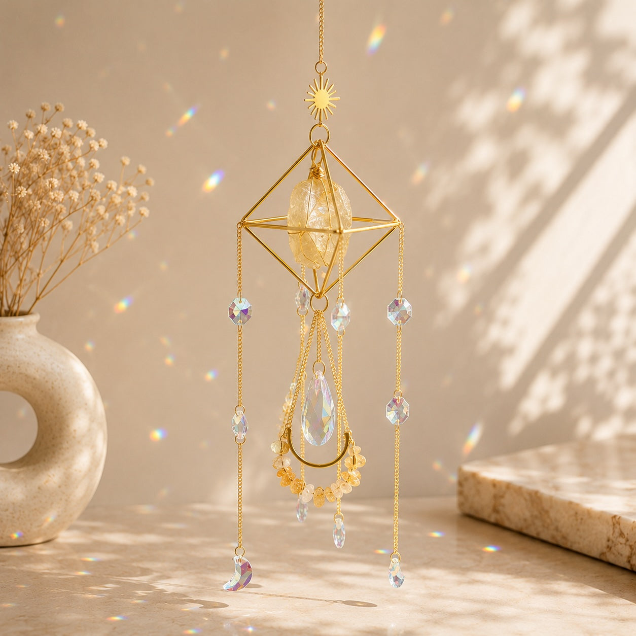 🔮 Celestial Citrine Sun Catcher